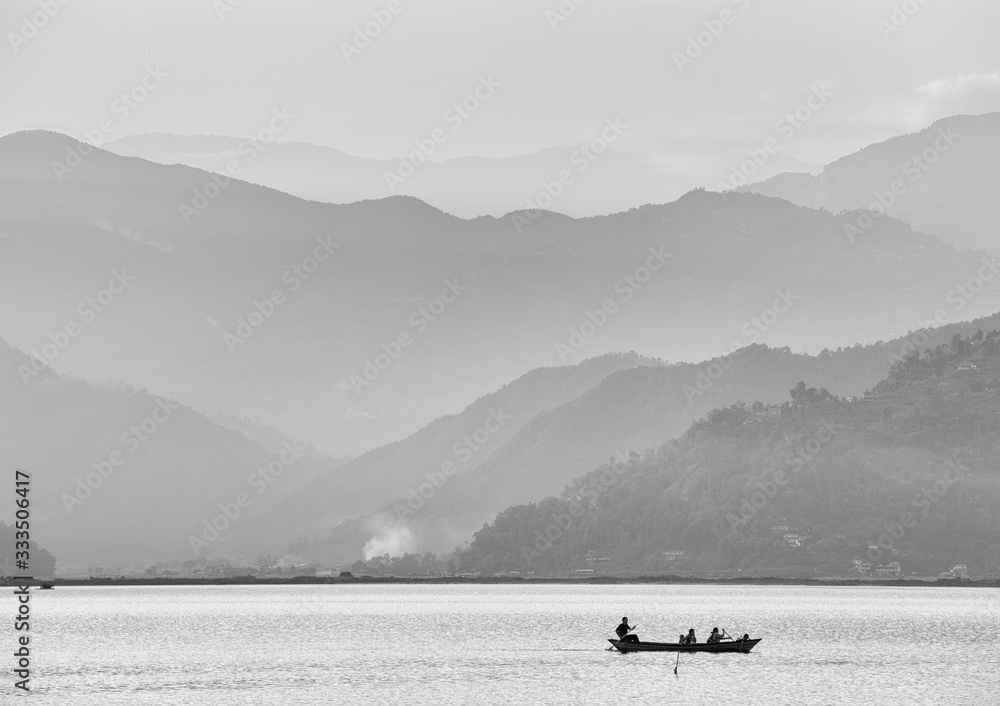 boat on the lake