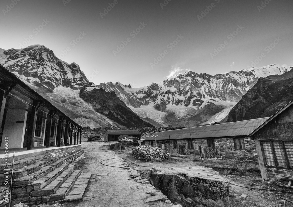 winter landscape in the mountains