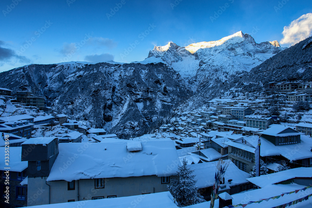 winter in the mountains villages