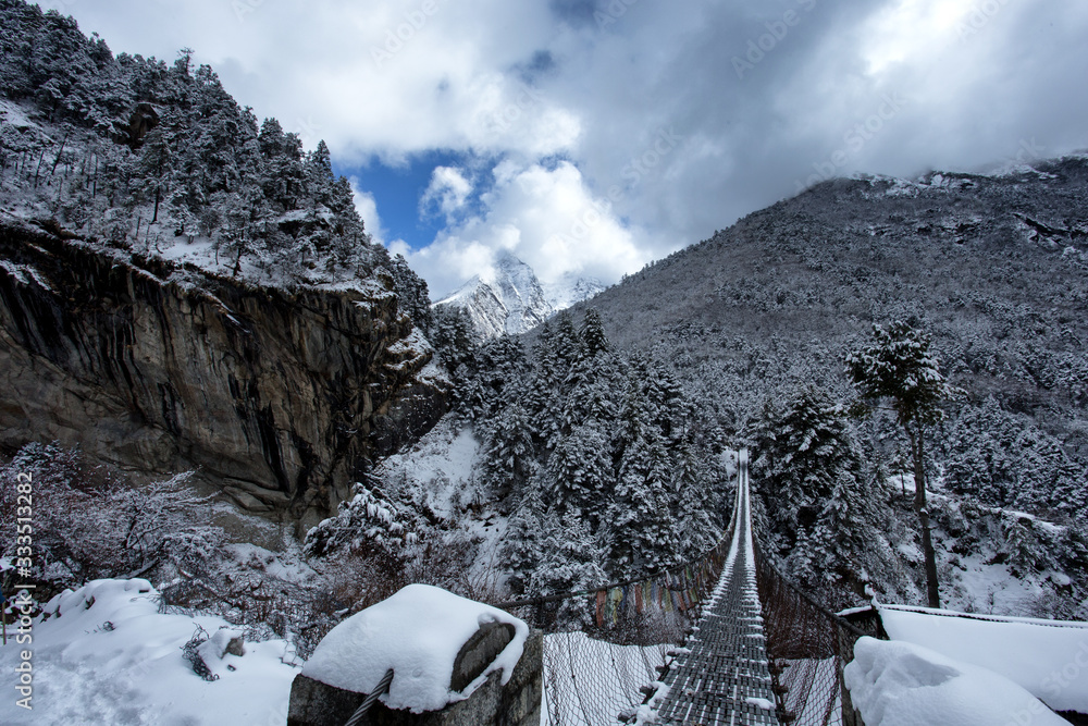 winter in the mountains