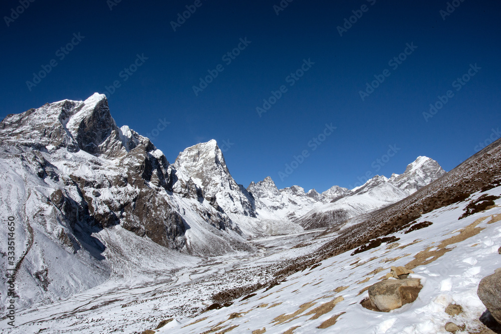 mountains in winter