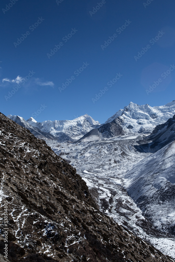 himalaia mountains in winter