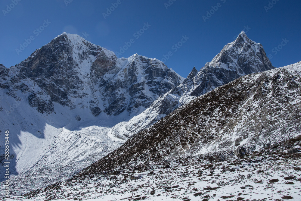 himalaia mountains in winter 