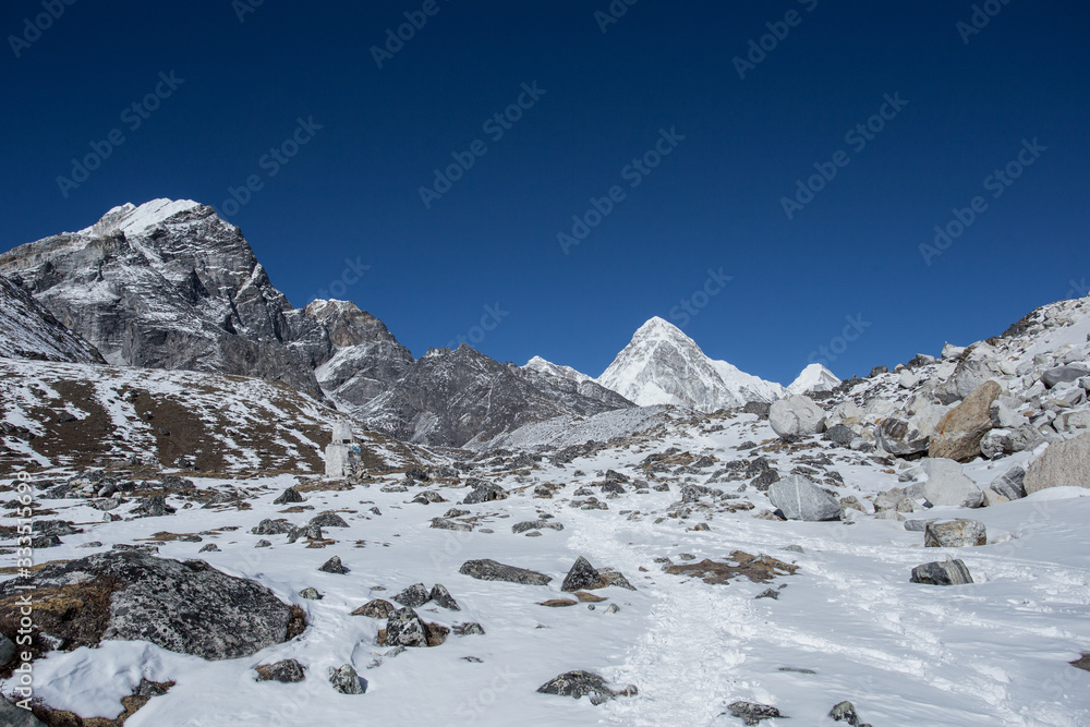 himalaia mountains in winter