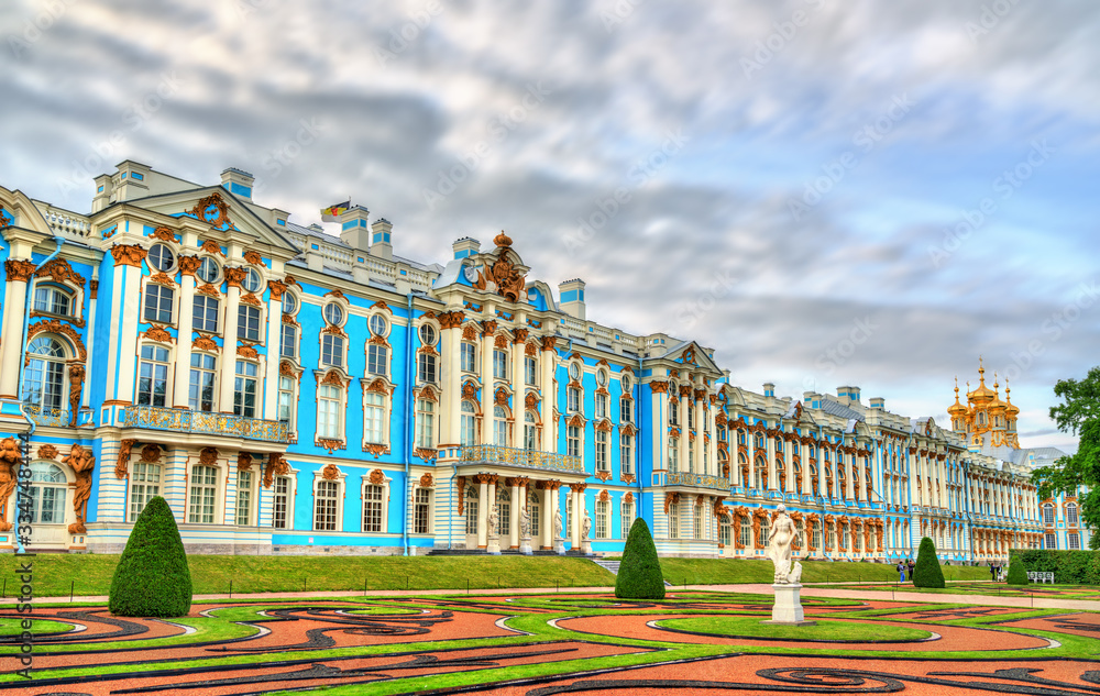 The Catherine Palace in Tsarskoye Selo - Saint Petersburg, Russia