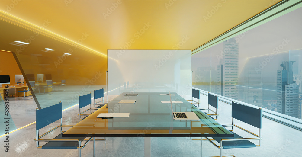 Modern conference room interior