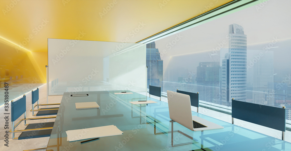 Modern conference room interior