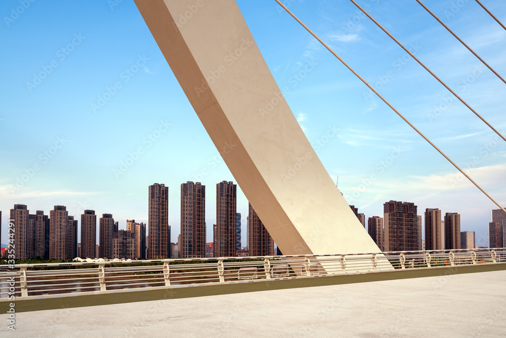 Modern bridge located in Nanjing, China