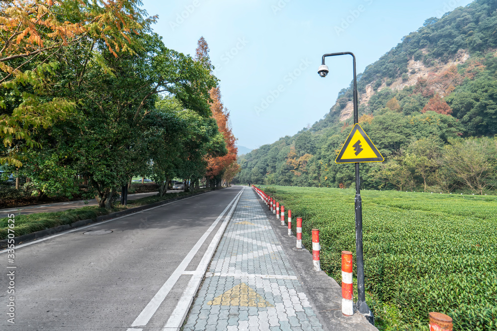 杭州龙井茶乡盘山路