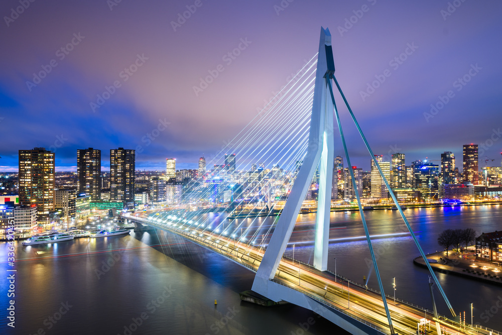 Rotterdam, Netherlands Skyline