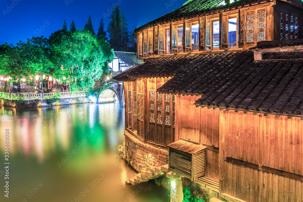 wu zhen water town in china