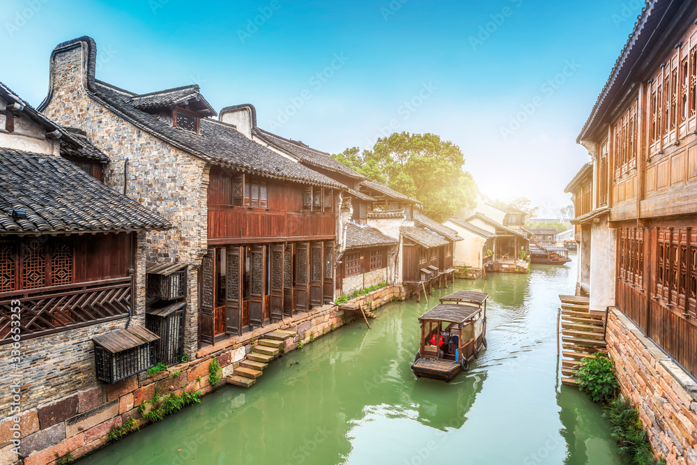 wu zhen water town in china