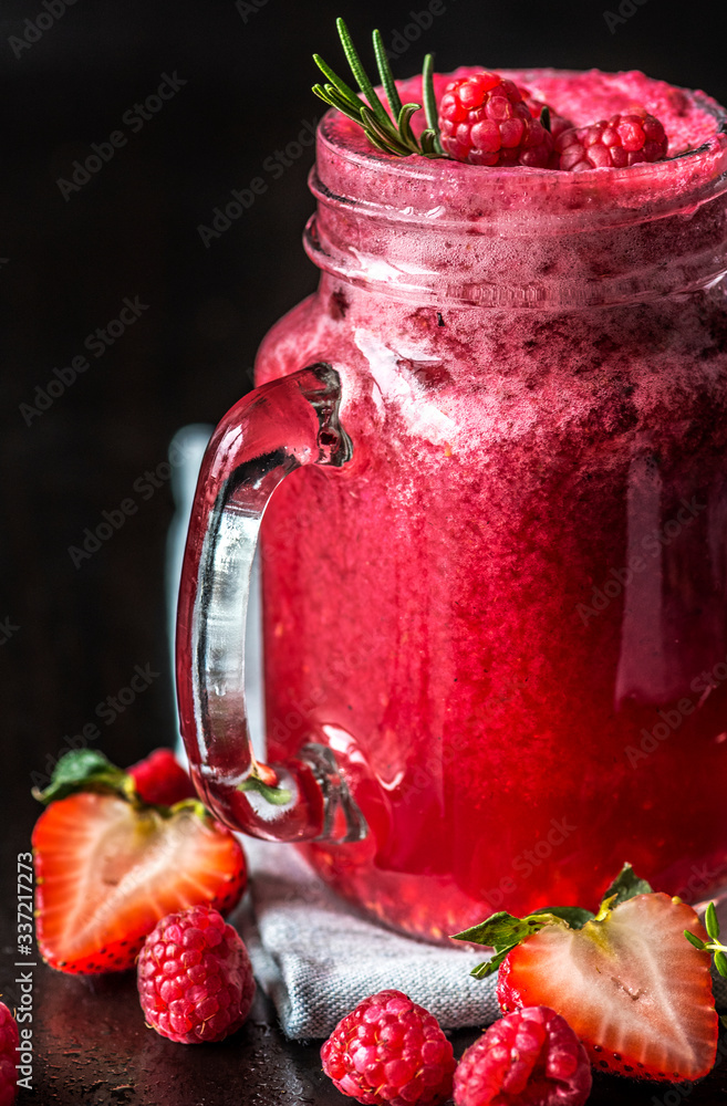 Mixed berry smoothie summer drink