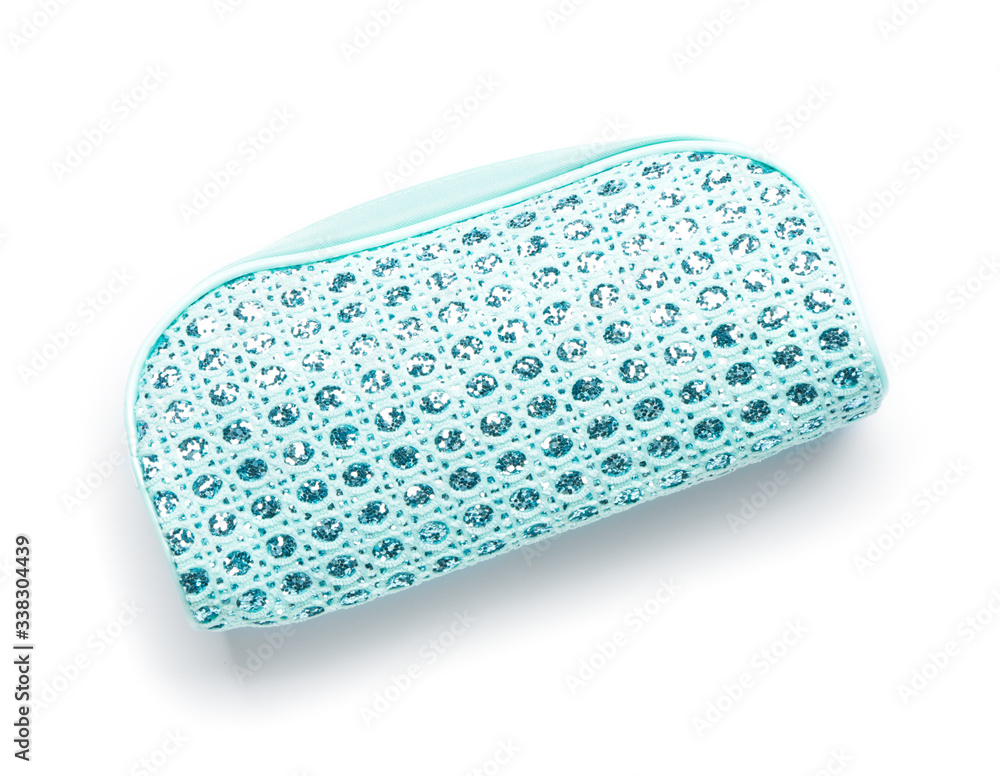 Pencil bag on white background