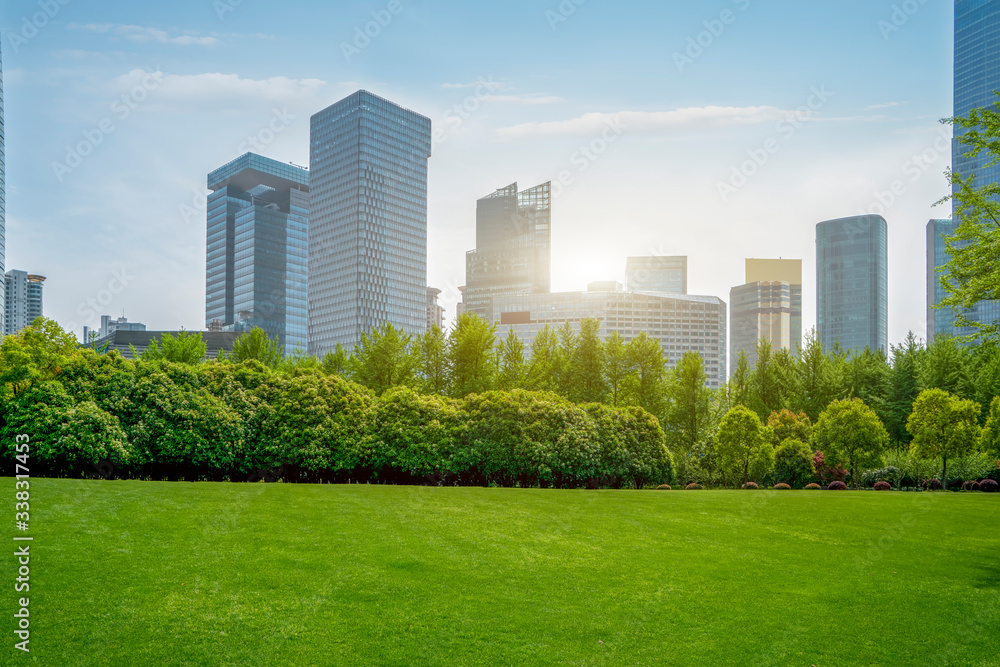 Modern architectural landscape of Lujiazui, Shanghai