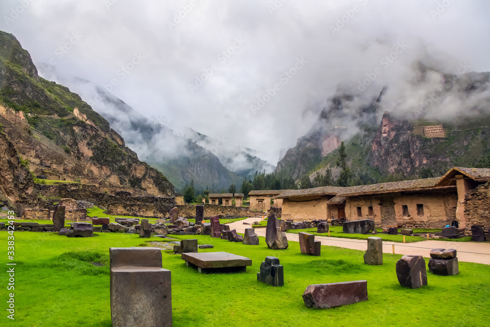 Ollantaytambo，南美洲秘鲁印加圣谷Ollantaytanbo印加遗址