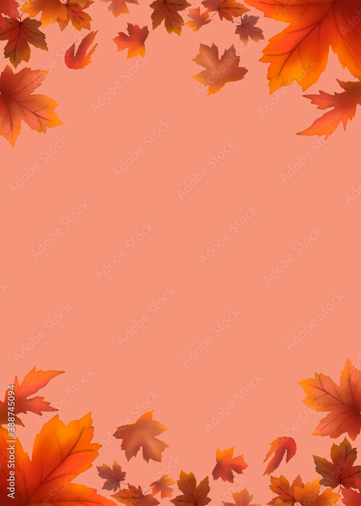 Autumn leaves background