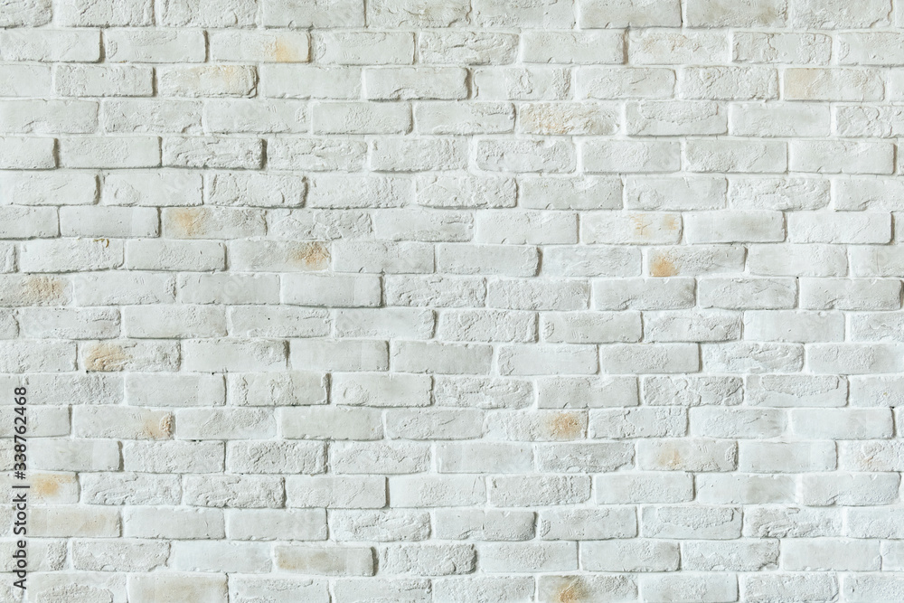 White brick wall background