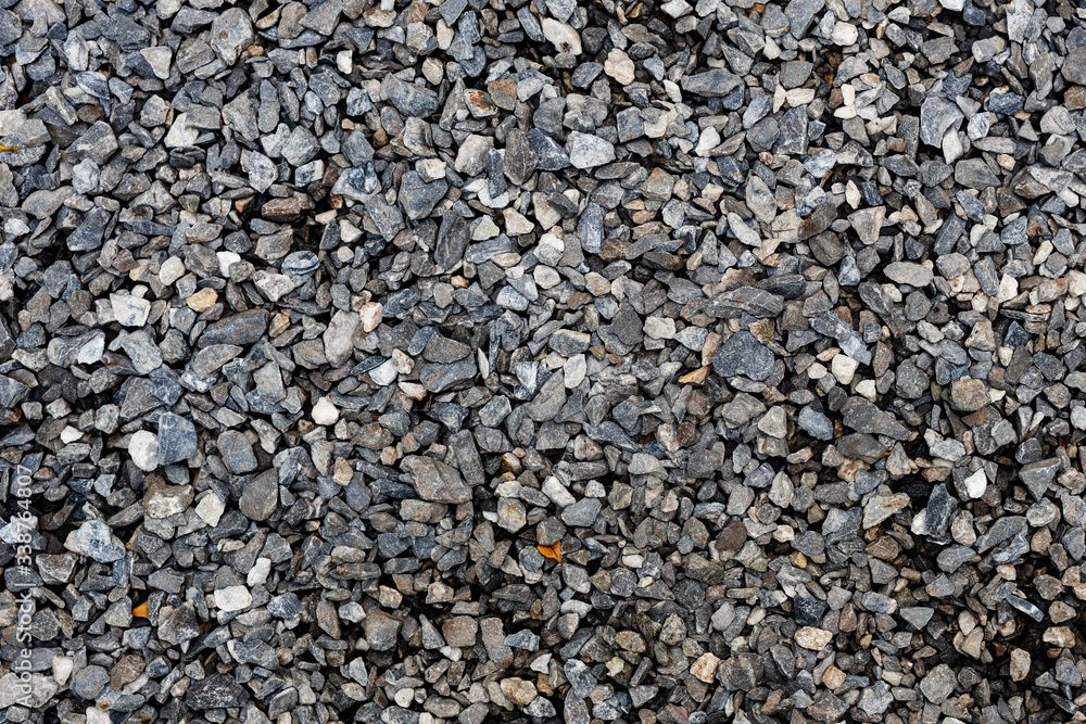 Gravel on the ground