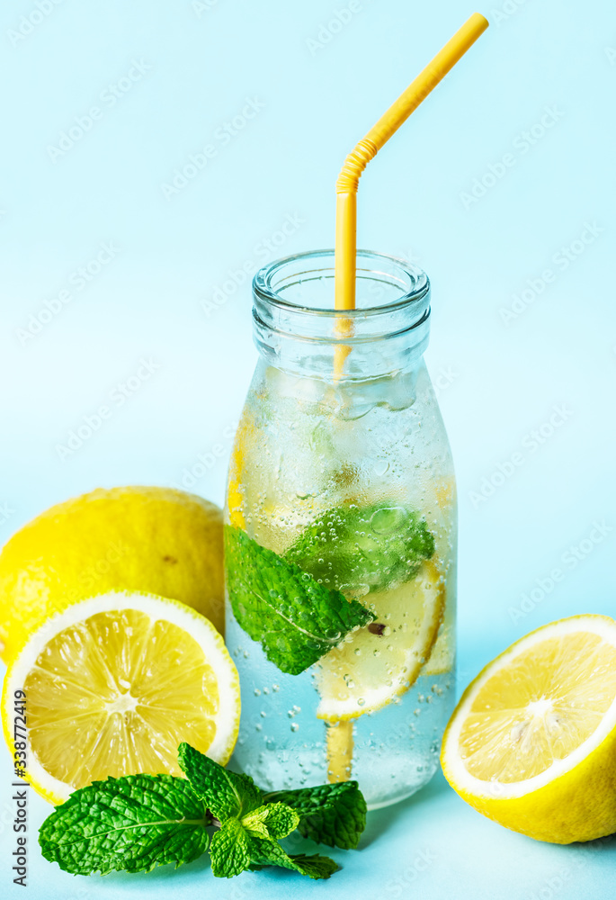 Lemon mint infused water recipe