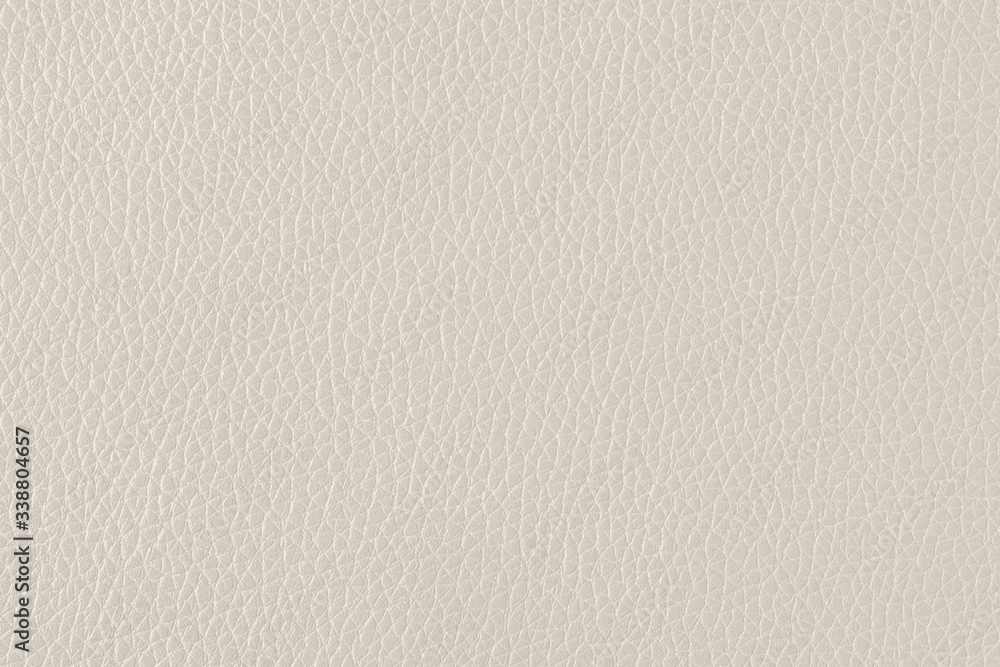 Cream white leather