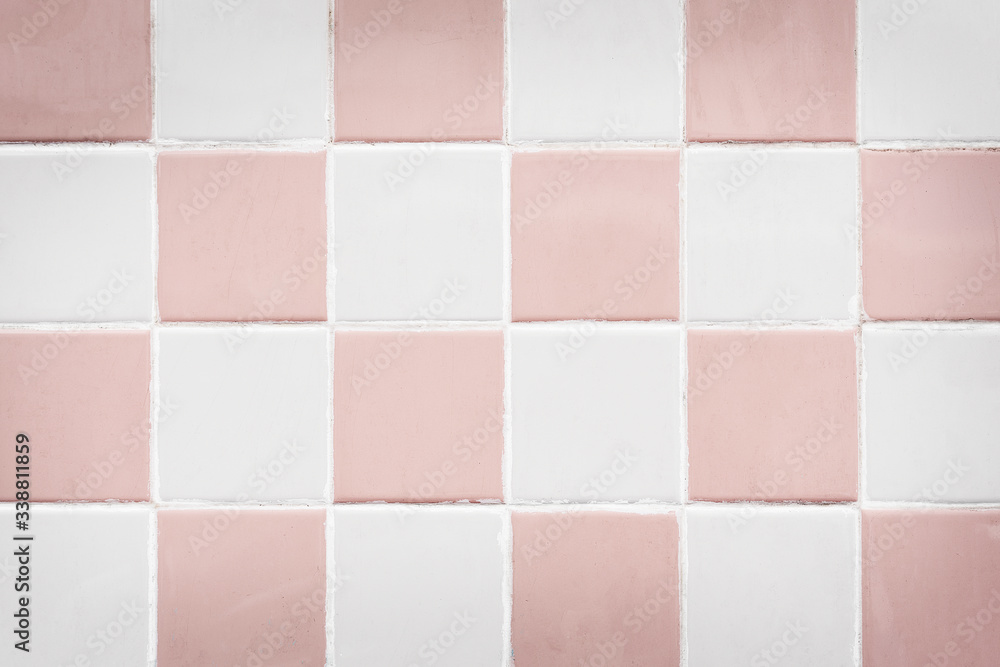 Vintage pastel tiles background