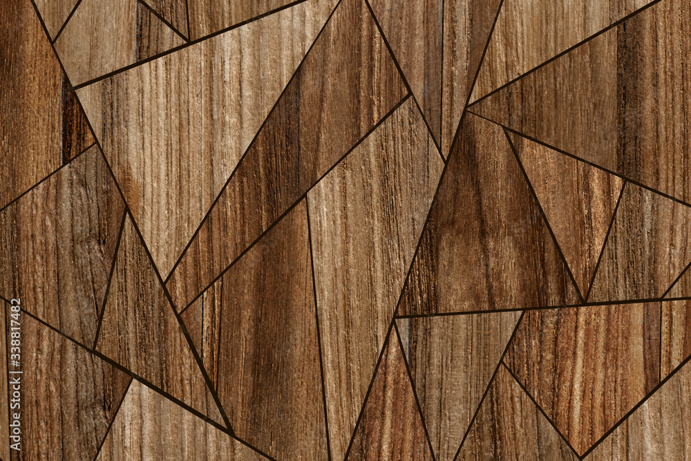 Mosaic wood pattern