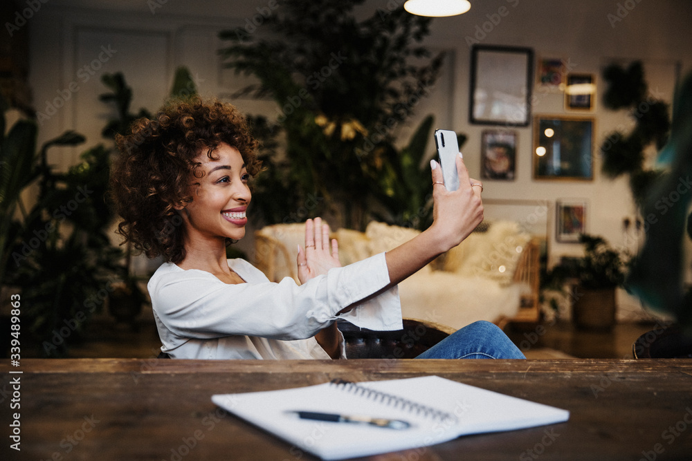 Girl taking a selfie