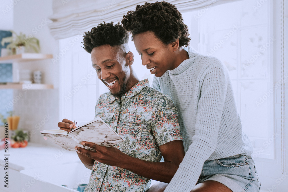 Couple reading together