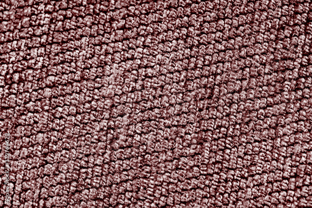 Woven red fabric background