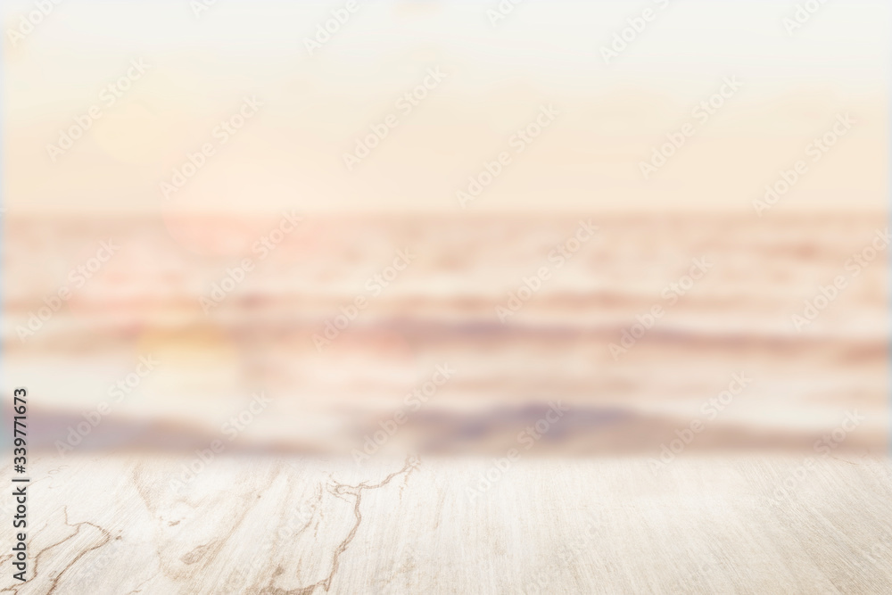 Sunset beach product background