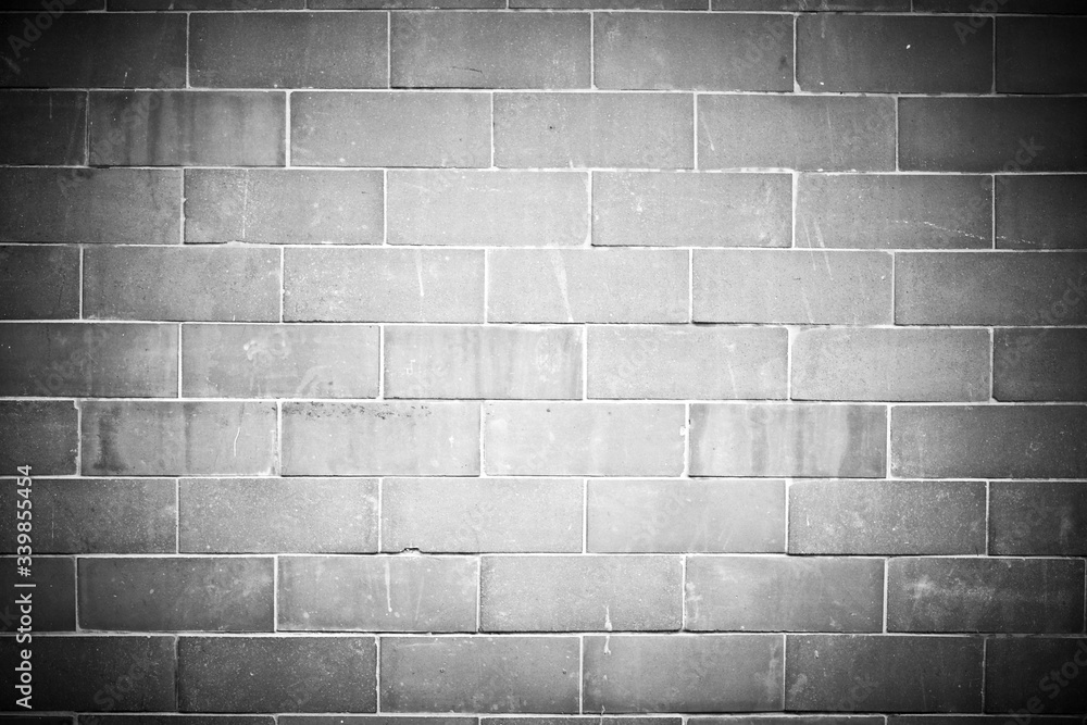 Gray brick wall