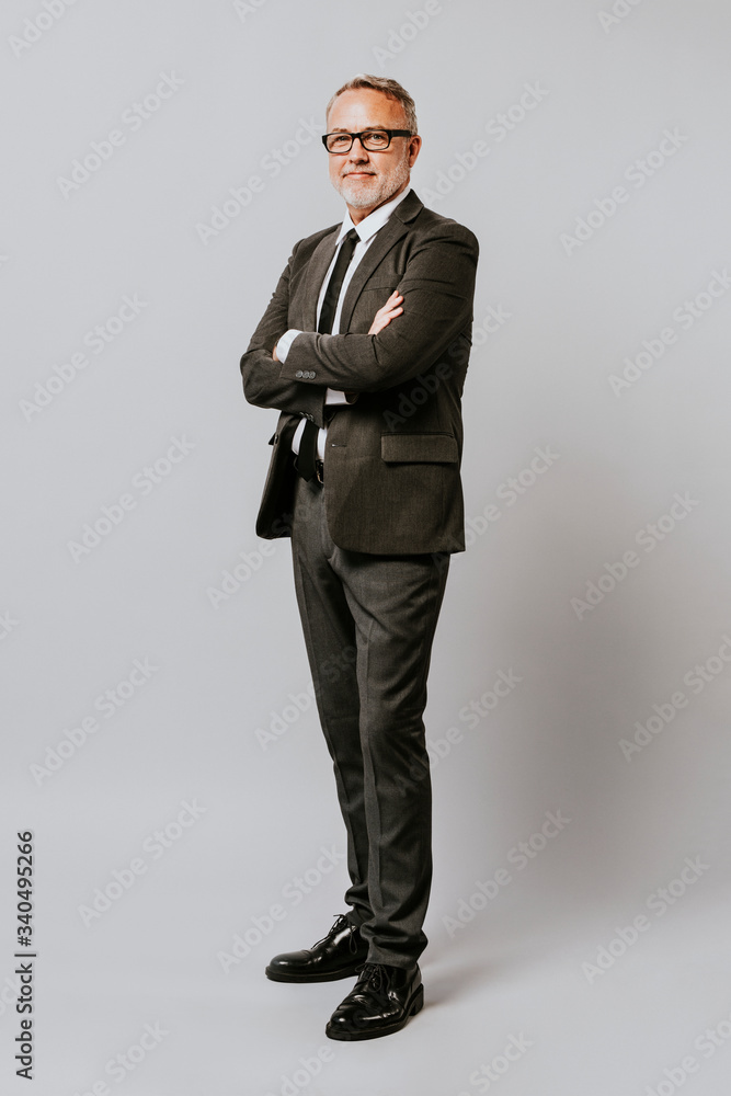 Professional businessman full body portrait