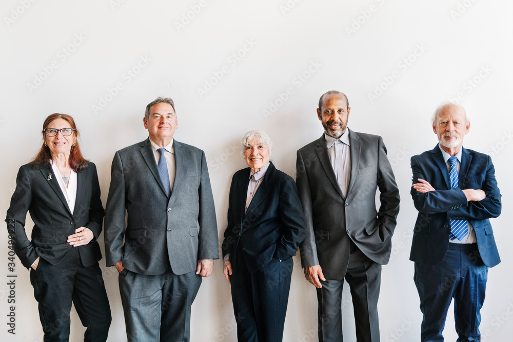 Diverse business people mockup