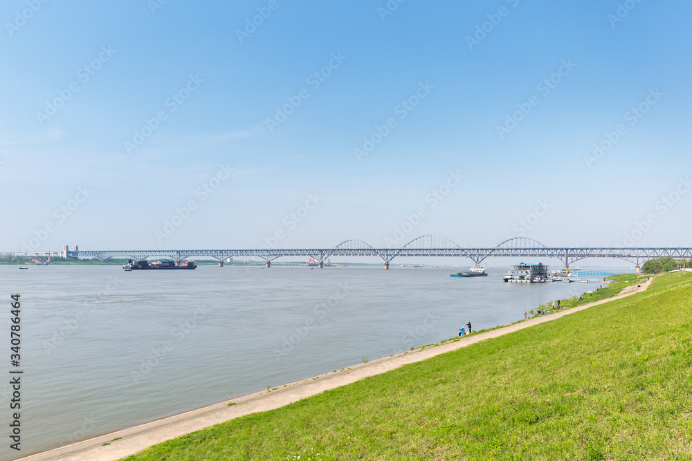 the yangtze river landscape in jiujiang