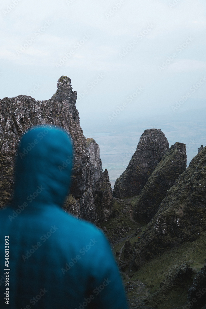 Quiraing的旅行者