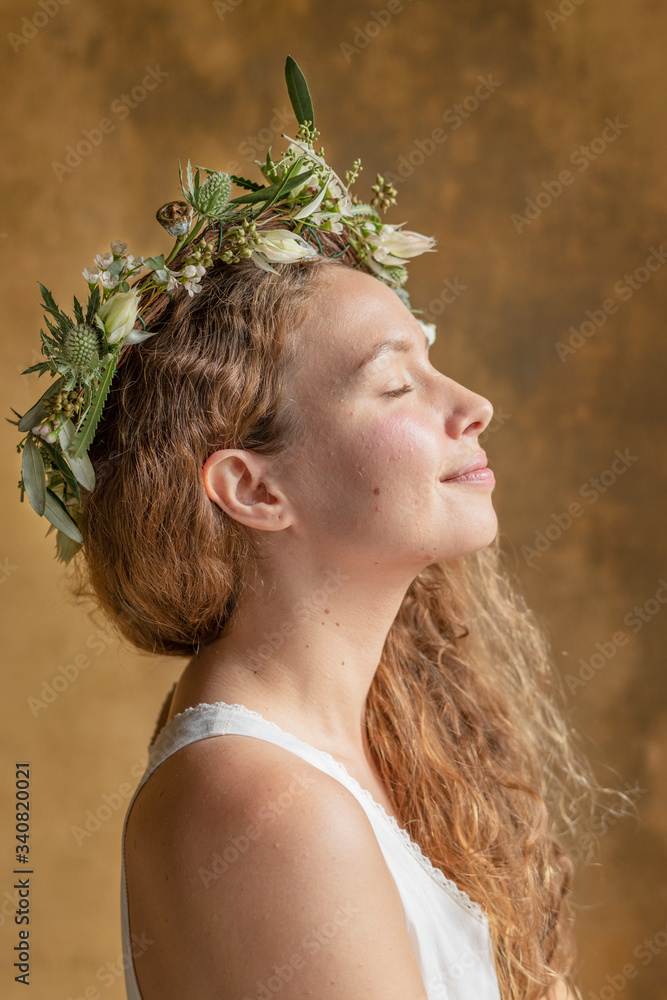 Romantic flower crown