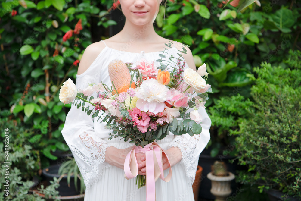 Pink flower bouquet