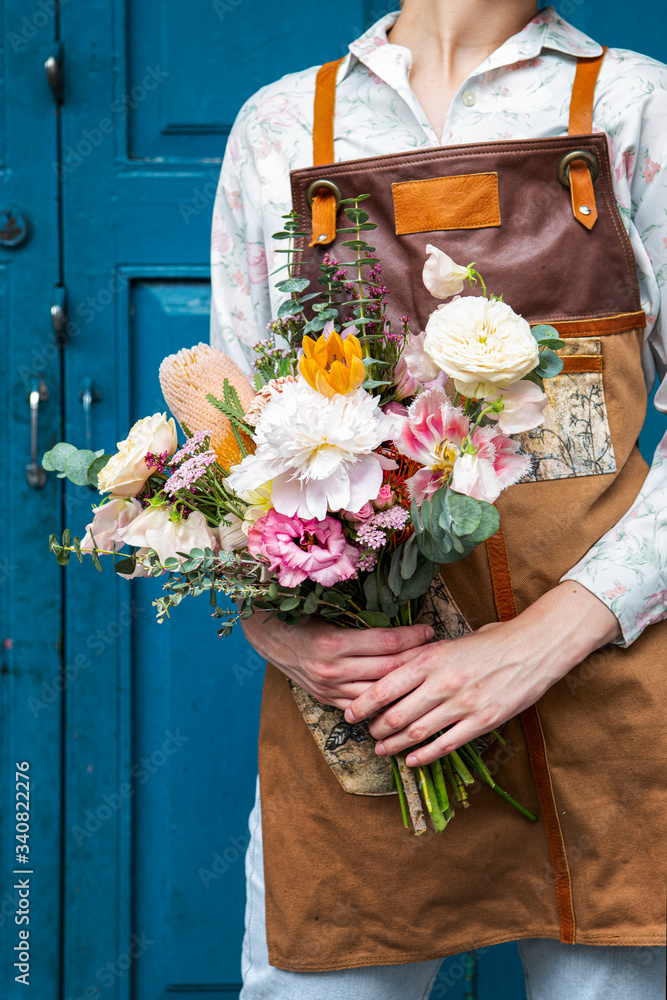 Florist in a shop