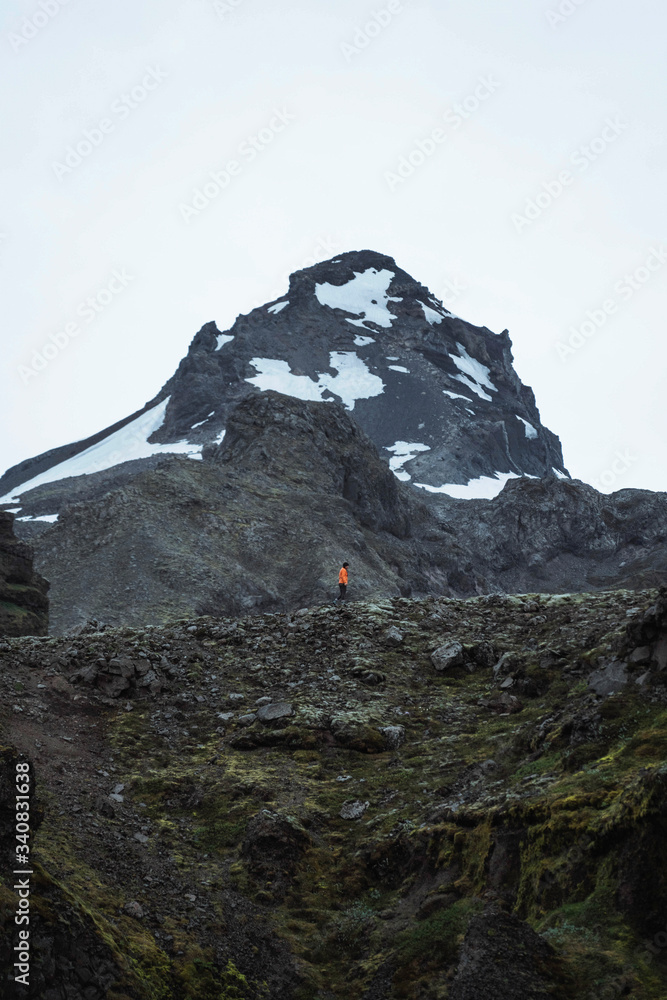 Traveler in Iceland