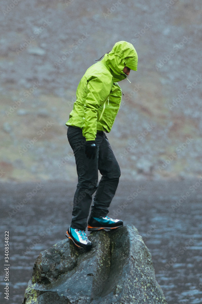 Standing on the rock