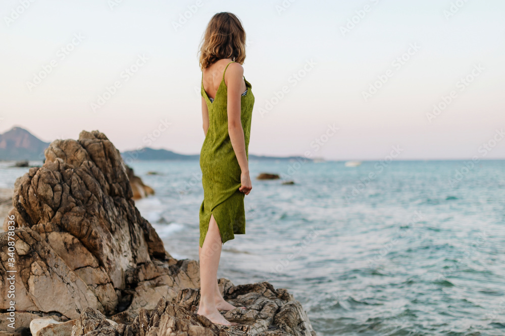 Girl watching the ocean