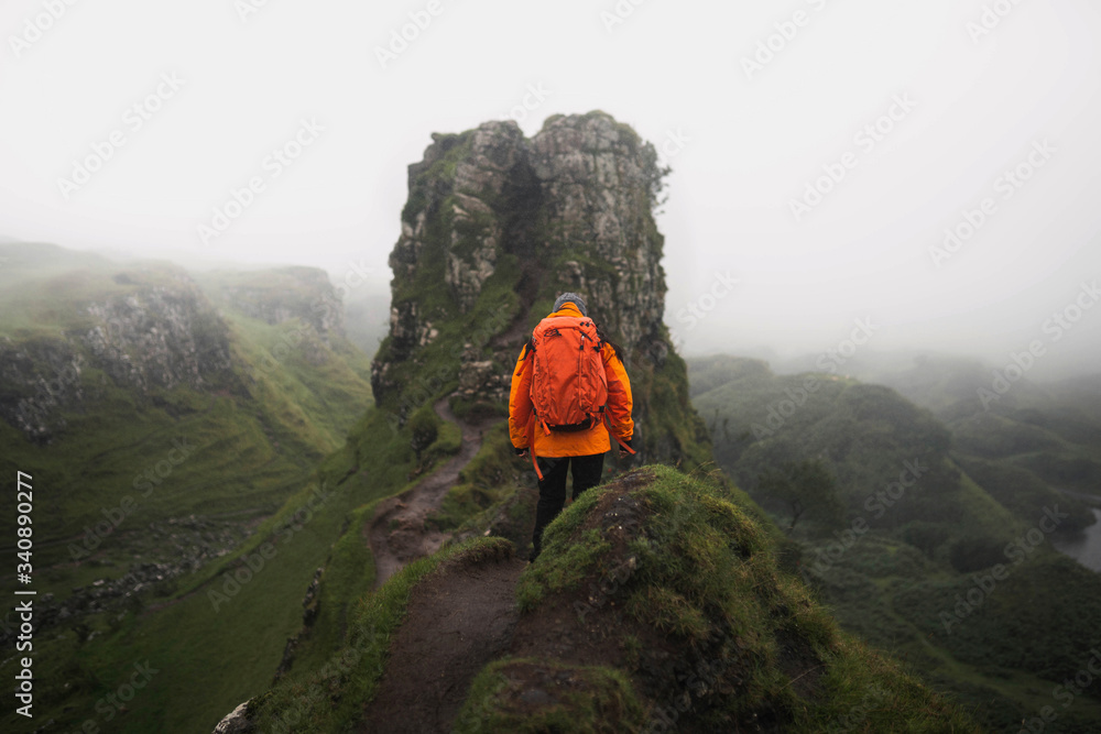 Woman hiking in Scotland