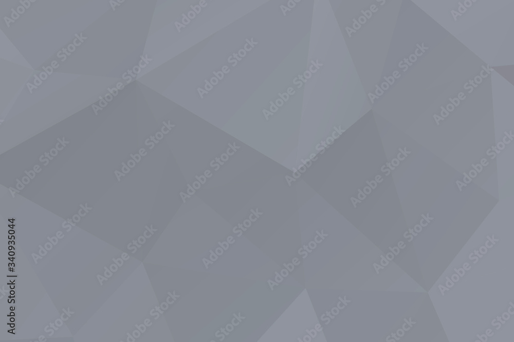 Abstract gray mosaic polygon surfaced background