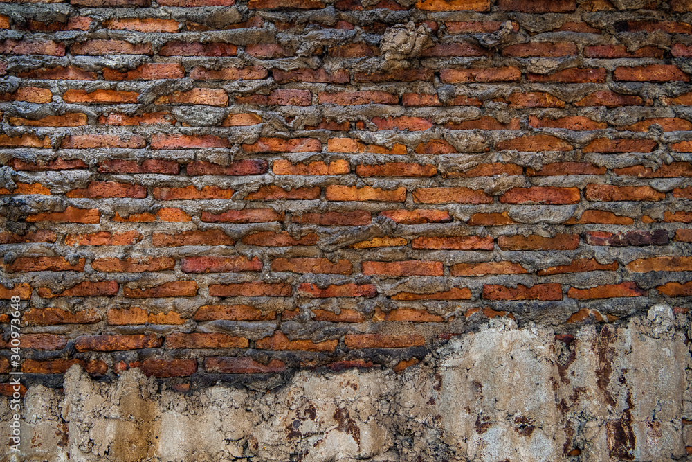 Rustic brick wall