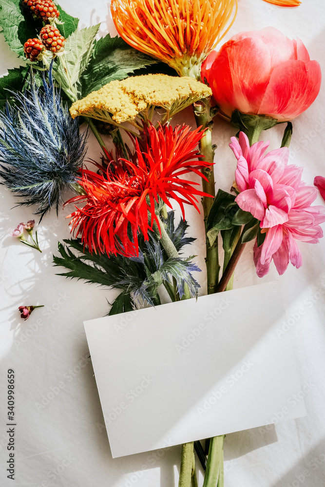 Beautifully arranged flowers