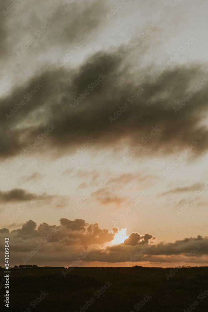 Clouds over the sea