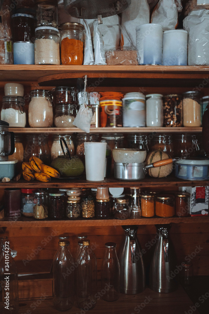 Pantry in a cabin