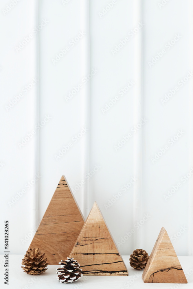 Minimal Christmas decoration at home