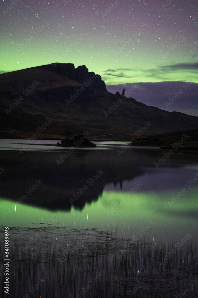 Northern lights over Scotland